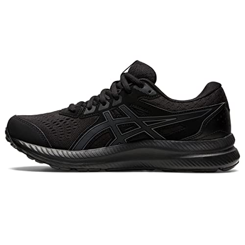 ASICS Women s Gel Contend 8 Running Shoes 10 Black Carrier Grey SkyRockSports